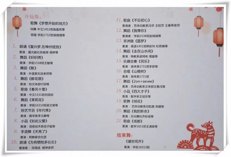 陽泉師范高等?？茖W校第七屆校園文化節(jié)之文藝節(jié)目匯演